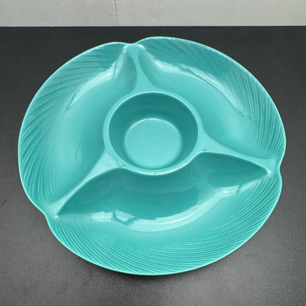 Home Collection Ceramic Chip N Dip Vegetable Dish Serving Platter Japan
